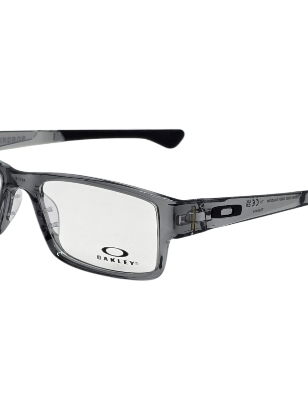 Oakley Smoke Gray Rectangular Men’s Eyeglass Frames